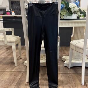 White House Black Market Black Faux Leather Pants